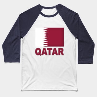 The Pride of Qatar - Qatari National Flag Design Baseball T-Shirt